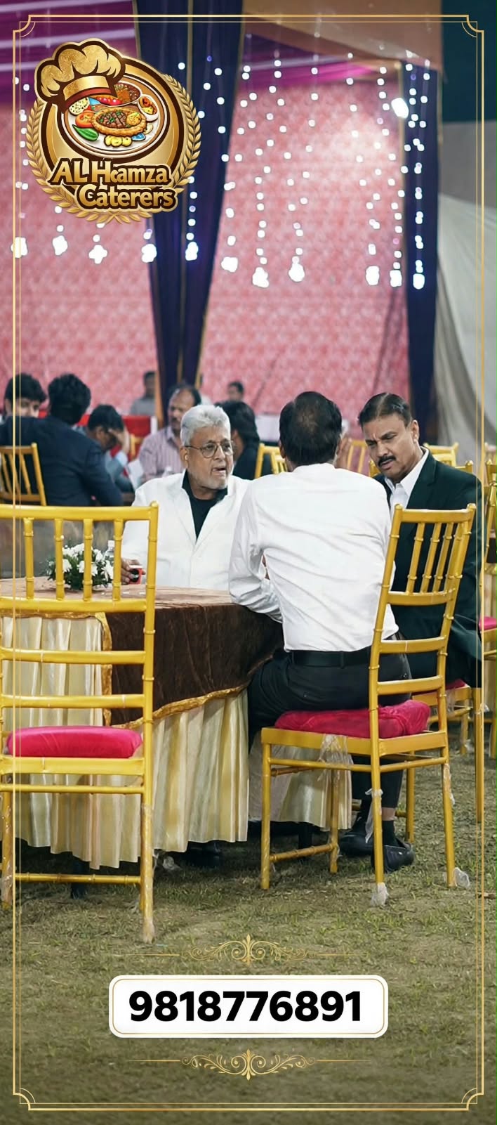 Guests at an event catered by Al-Hamza Caterers
